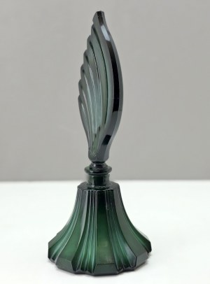 Bohemia - Art Deco style perfume bottle in malachite glass - 1960s