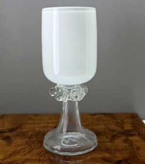 Jerzy Sulczan - Orkusz - Chalice vase - Tarnowiec Glassworks - 1960s