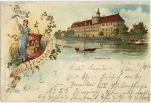 Wrocław, Breslau, Gruss aus..., University