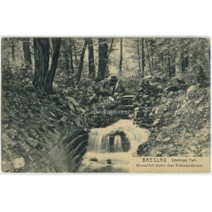 Wrocław, Breslau, Schellniger Park, Wasserfall