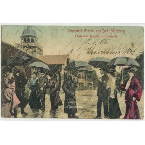 Szczawno Zdrój, Bad Salzbrunn, Elisenhalle, Kurplatz u. Luisenhof
