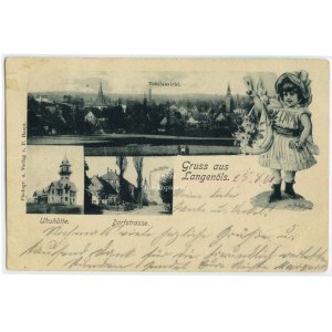 Olszyna Lubańska, Langenols, Gruss aus… (widok ogólny, ulica, Sowia Chata)
