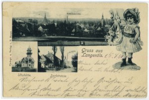 Olszyna Lubanska, Langenols, Gruss aus... (general view, street, Owl Cottage)