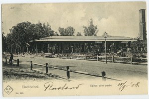 Ciechocinek, Shops next to the park