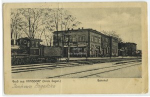 Jankowa Żagańska, Hansdorf, railroad station