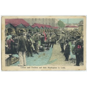 Łódź, Leben und Treiben auf dem Marktplatz