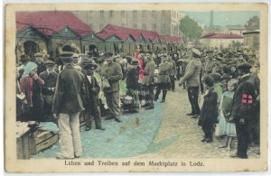 Lodz, Leben und Treiben auf dem Marktplatz