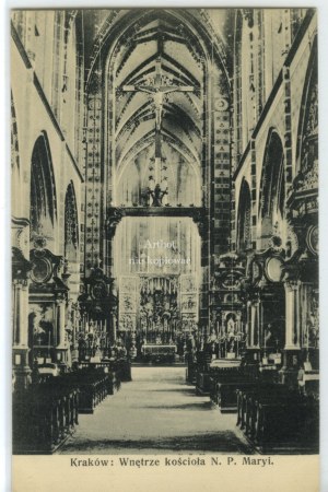 Krakow, Interior of the Church of N.P. Mary