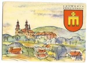 Kalwaria Zebrzydowska, View of the Bernardine Church and Monastery, Coat of Arms