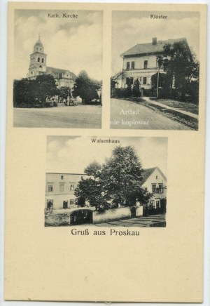 Proszkow, Proskau, Kath. Kirche, Kloster, Weisenhaus