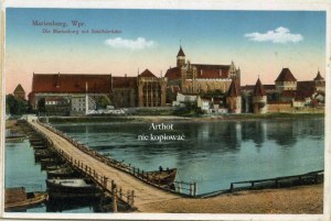 Malbork, Marienburg, castle and floating bridge