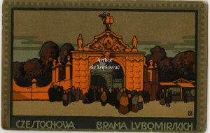Częstochowa, Lubomirski Gate (steindruck)