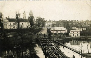 Szczekociny, burned bridge
