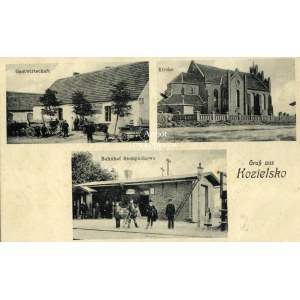Kozielsko, Stacja Stempuchowo, karczma, kościół