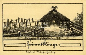 Mrzezyno, Deep, fisherman's hut on graphic