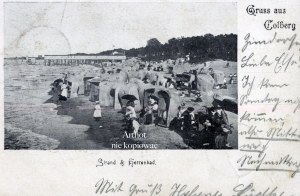 Kolobrzeg, Kolberg, beach and women's swimming area