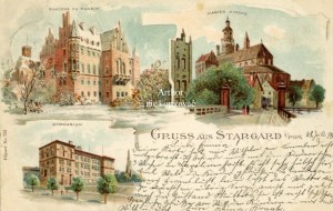 Stargard, Gruss aus...Castle, Church, Middle School