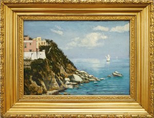 Albert ARNZ (1832 - 1914), Landscape from Capri, 1884