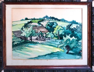 Jozef HORYD (1898 - 1939), Landscape with a manor house, 1919