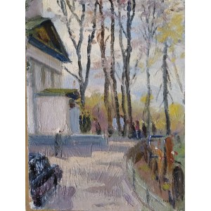 Siergiej I. NIKIFOROW (1920 - 2005), Przed kościołem, 1994