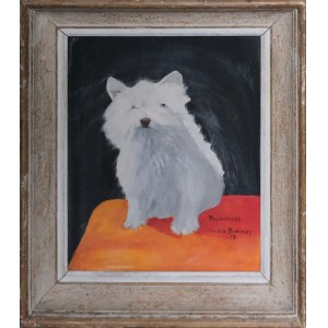 Maria BOERNER (XX w.), Portret pieska / Primarosa, 1957