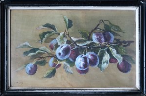 Hamilton JAY (1875-1913), Still life with plums