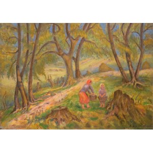 Artur RUTKOWSKI (1895 - 1980), Na grzybach, ok. 1953