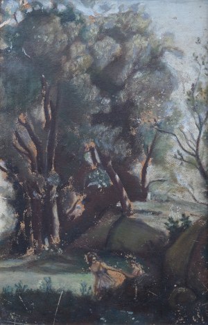 INDEPENDENT painter, POLISH (1st half of 20th century), Idyllic landscape