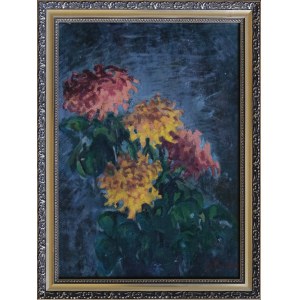 INDEPENDENT painter, POLISH (2nd half of 20th century), From the garden in Anin