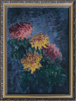 INDEPENDENT painter, POLISH (2nd half of 20th century), From the garden in Anin