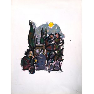 Yvette ALDE (1911 - 1967), Scena z Paryża