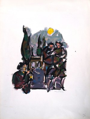 Yvette ALDE (1911 - 1967), Scene from Paris