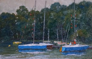 Sergei I. NIKIFOROV (1920 - 2005), Sailboats on the Lake