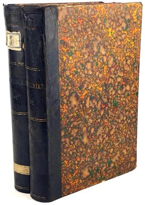 BROEL-PLATER- COLLEGE OF MEMORIALS TO THE TALES OF POLAND vol. 1-4 [set in 2 vols.] publ. 1858 half leather