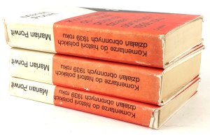 PORWIT-COMMENTS TO THE HISTORY OF POLAND'S DEFENSE ACTIONS 1939.