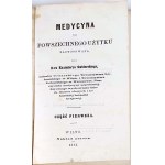 ŚWIDERSKI- MEDYCYNA DO POWSZECHNEGO UŻYTKU cz. 1. Wilno 1863