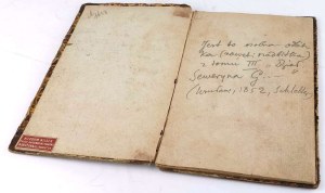 GOSZCZYŃSKI -SOBÓTKA From a novel under the inscription of Kościelisko Wrocław 1852