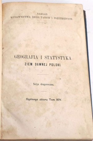 TATOMIR-GENERAL GEOGRAPHY AND STATISTICS OF THE LANDS OF OLD POLAND 1868