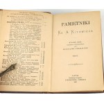 KITOWICZ - PAMIĘTNIKI KS. KITOWICZA. T. 1-3 [komplet w 2 wol.] Lwów 1882