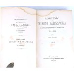 MATUSZEWICZ- PAMIĘTNIKI MARCINA MATUSZEWICZA KASZTELANA BRZESKIEGO-LITEWSKIEGO 1714-1765. T. 1-4 (komplet w 2 wol.)