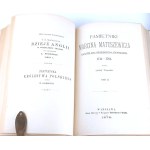 MATUSZEWICZ- PAMIĘTNIKI MARCINA MATUSZEWICZA KASZTELANA BRZESKIEGO-LITEWSKIEGO 1714-1765. T. 1-4 (komplet w 2 wol.)
