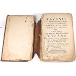 GUTOWSKI- KAZANIA NA NIEDZIELE CAŁEGO ROKU Z PRZYDATKIEM PO WIĘKSZEY CZĘŚCI NA ŚWIĘTA VROCZYSTE KOSCIELNE Y ZAKONNE. Warszawa 1696. Proweniencja: Kawaler Maltański