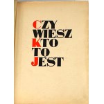 CZY WIESZ KTO TO JEST? wyd. 1938r. OPRAWA oryginał
