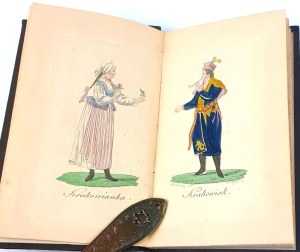 MCZYŃSKI - LANDOWNERS FROM THE VICINITY OF KRAKOW. Cracow 1858, fig. 12 (copperplate engravings, colored by hand),