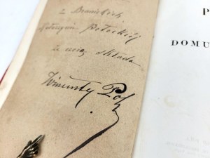 POL- SONG O DOM NASZYM 1866. Dedication by the Author to the Countess Katzarzyna Potocka, Countess of Branicki.