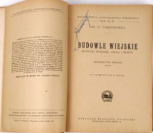 TURCZYNOWICZ - RURAL CONSTRUCTION Buildings, roads and bridges 1925 Volume III figures