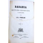OSTROWSKI - BADANIA KRYTYCZNO-HISTORYCZNE I LITERACKIE 1870 t.2-5