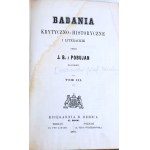 OSTROWSKI - BADANIA KRYTYCZNO-HISTORYCZNE I LITERACKIE 1870 t.2-5