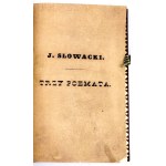 SŁOWACKI- TRZY POEMATA. Wyd.1, Paryż 1839