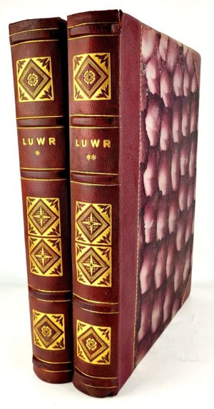 LAFENESTRE - LUVRE. MUSEUM AND ARTIFICIALS OF PAINTING Vol. 1-2 [set in 2 vols.] luxury binding B. Zjawinski